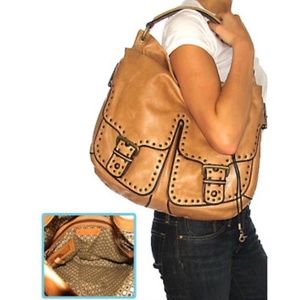LLOYD & MAISH Leather Large Hobo Shoulder Bag